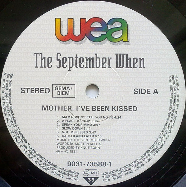 The September When : Mother I've Been Kissed (LP, Album)