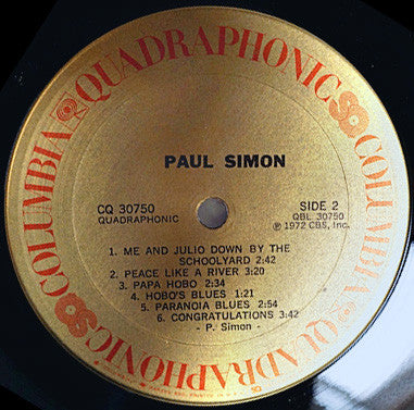 Paul Simon : Paul Simon (LP, Album, Quad, San)