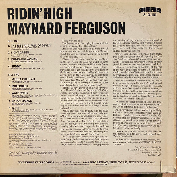 Maynard Ferguson : Ridin' High (LP, MO )