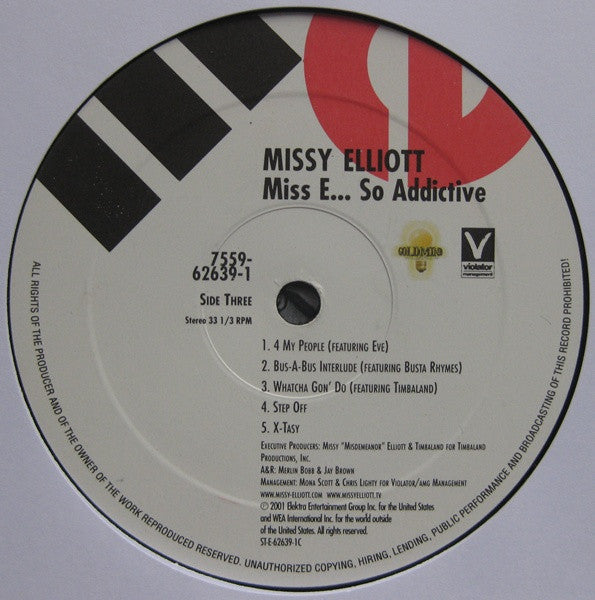 Missy Elliott : Miss E ...So Addictive (2xLP, Album)