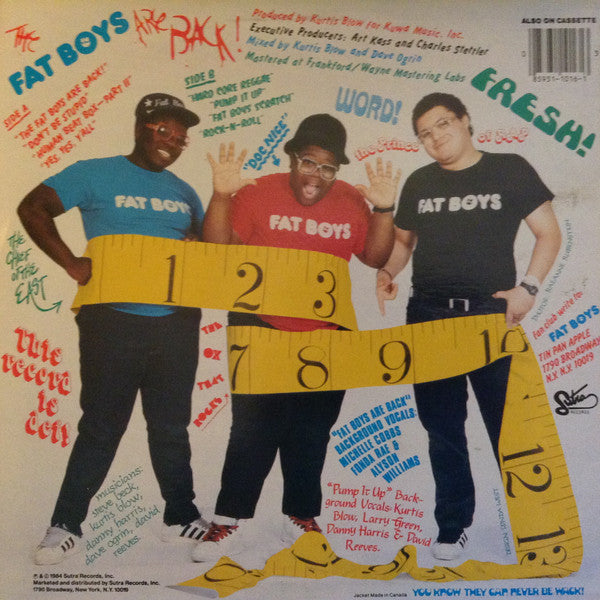 Fat Boys : The Fat Boys Are Back (LP, Album)