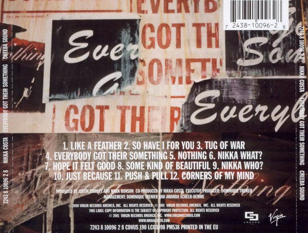 Nikka Costa : Everybody Got Their Something (CD, Album)