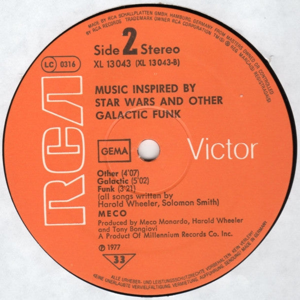 Meco Monardo : Music Inspired By 'Star Wars' And Other Galactic Funk (LP, Album)