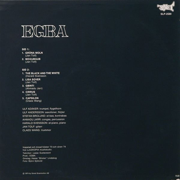 EGBA : Egba (LP, Album)