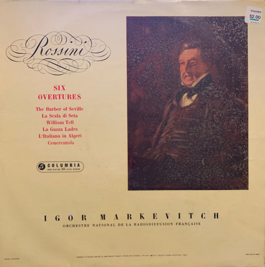 Gioacchino Rossini /  Igor Markevitch, Orchestre National De France : Six Overtures (LP, Album, Mono)