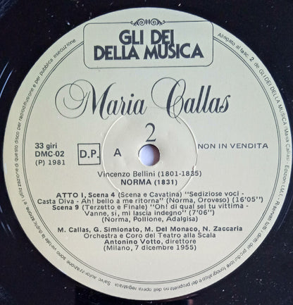 Vincenzo Bellini - Maria Callas, Orchestra Del Teatro Alla Scala e Coro Del Teatro Alla Scala, Antonino Votto : Norma (Selezione Dell' Opera) (LP)