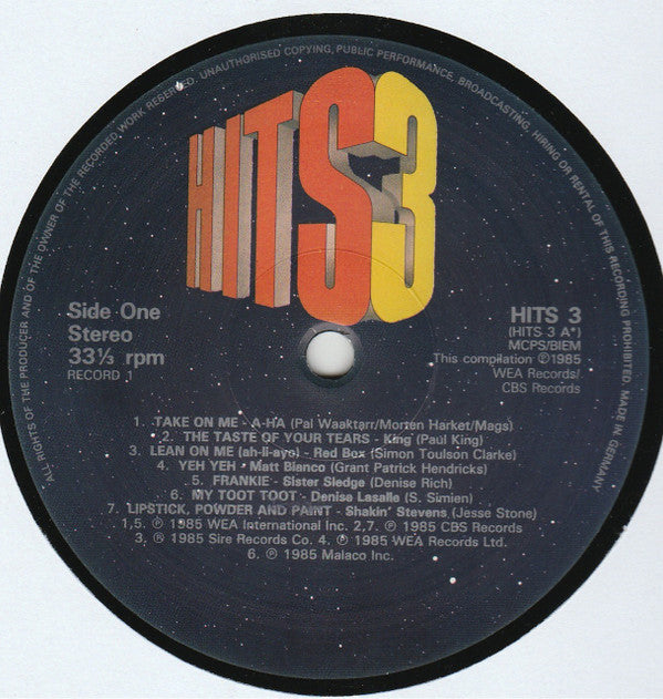 Various : Hits 3 - The Album (2xLP, Album, Comp, Ger)