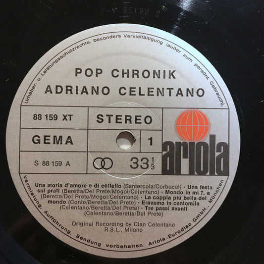 Adriano Celentano : Pop Chronik (2xLP, Comp, Gat)