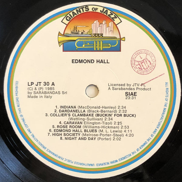 Edmond Hall : Edmond Hall (LP, Comp)