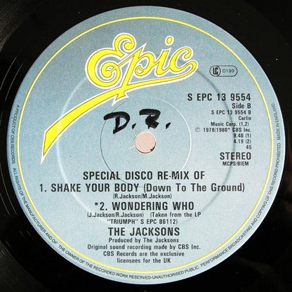 The Jacksons : Can You Feel It / Shake Your Body / Wondering Who (12", Single)