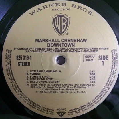 Marshall Crenshaw : Downtown (LP, Album)