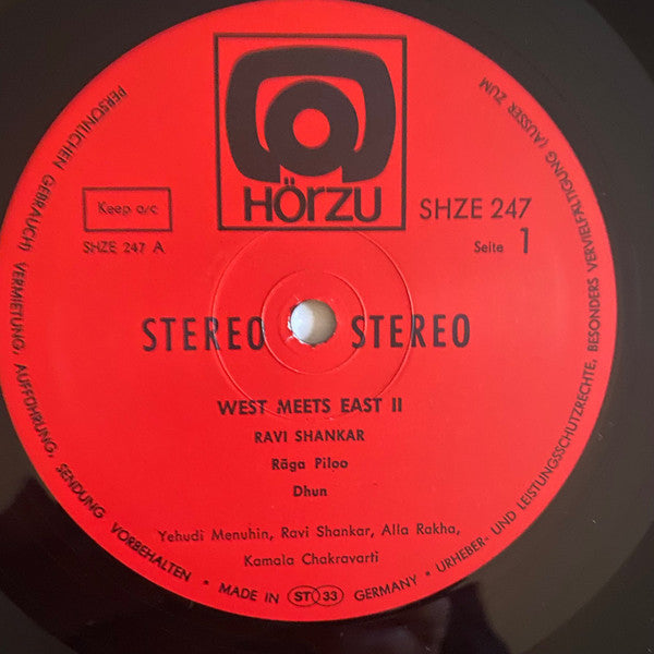 Yehudi Menuhin & Ravi Shankar : West Meets East 2 (LP, Album)