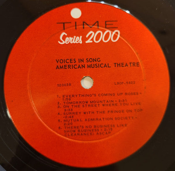 Hal Mooney, The Gene Lowell Singers : Voices In Song  (American Musical Theatre) (LP, Mono)