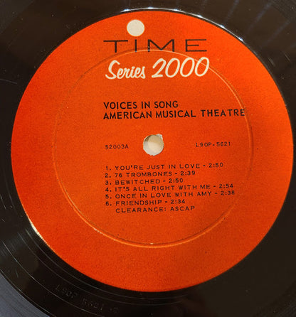 Hal Mooney, The Gene Lowell Singers : Voices In Song  (American Musical Theatre) (LP, Mono)