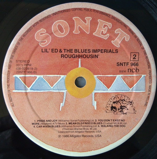 Lil' Ed And The Blues Imperials : Roughhousin' (LP, Album)