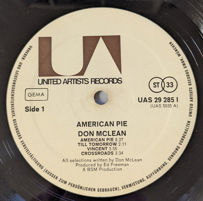 Don McLean : American Pie (LP, Album)