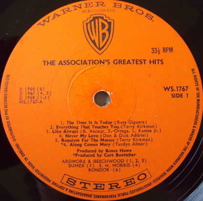 The Association (2) : Greatest Hits! (LP, Comp)