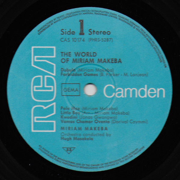 Miriam Makeba : The World Of Miriam Makeba (LP, Album)