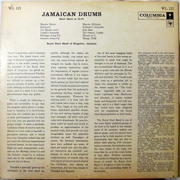 Royal Steel Band : Jamaican Drums (LP, Album)