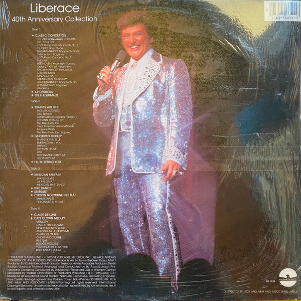 Liberace Live With The London Philharmonic Orchestra : 40th Anniversary (2xLP, Album, Gat)