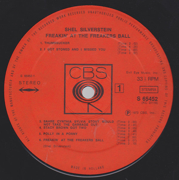 Shel Silverstein : Freakin' At The Freakers Ball (LP, Album)