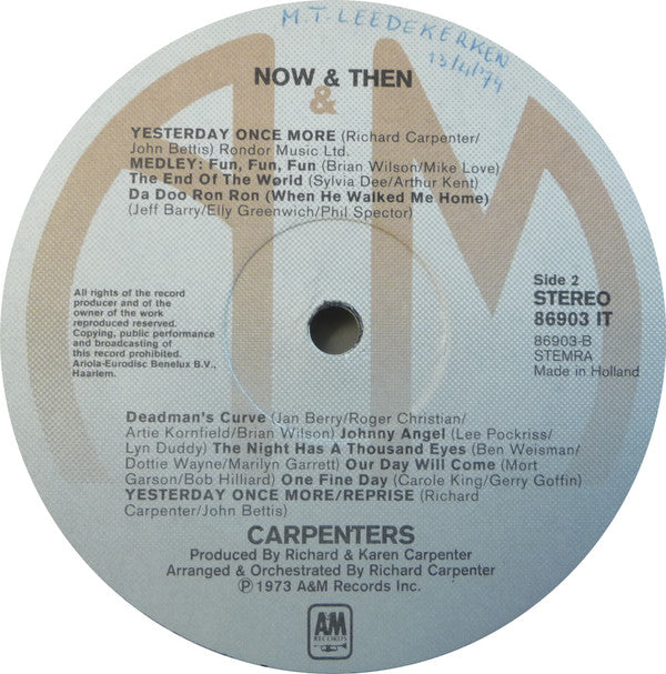 Carpenters : Now & Then (LP, Album, RP, Tri)