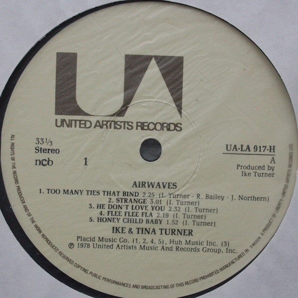 Ike & Tina Turner : Airwaves (LP, Album)