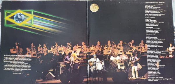 Milton Nascimento : Ao Vivo (LP, Album, Gat)