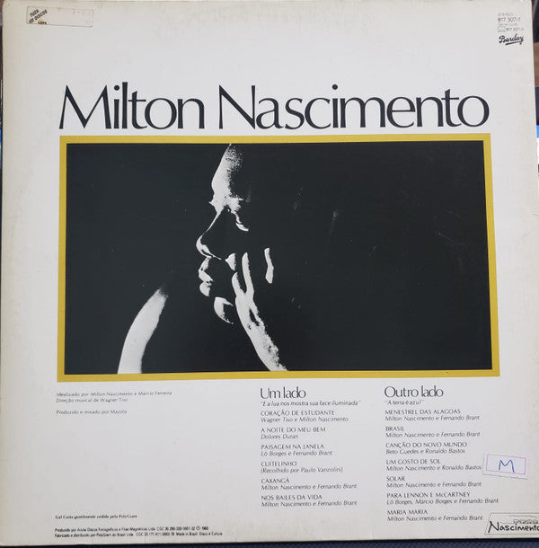Milton Nascimento : Ao Vivo (LP, Album, Gat)