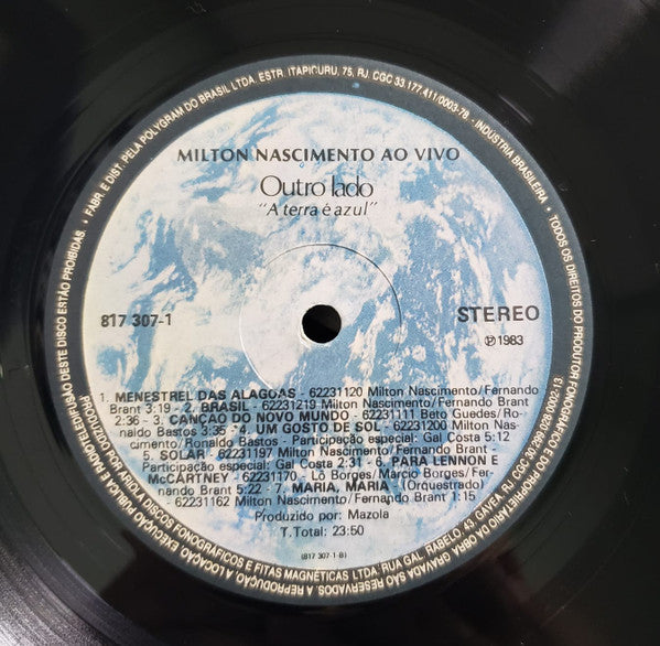 Milton Nascimento : Ao Vivo (LP, Album, Gat)