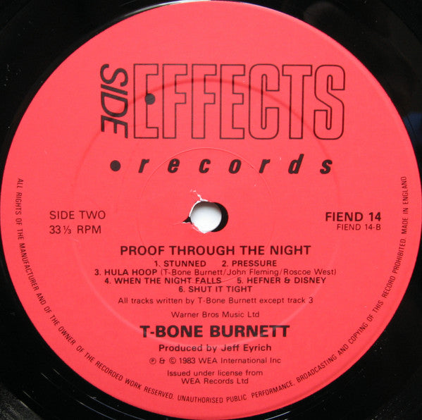 T-Bone Burnett : Proof Through The Night (LP, Album)