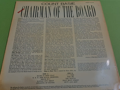 Count Basie : Chairman Of The Board (LP, Album, Mono)