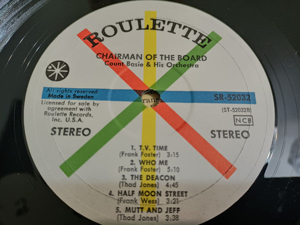 Count Basie : Chairman Of The Board (LP, Album, Mono)