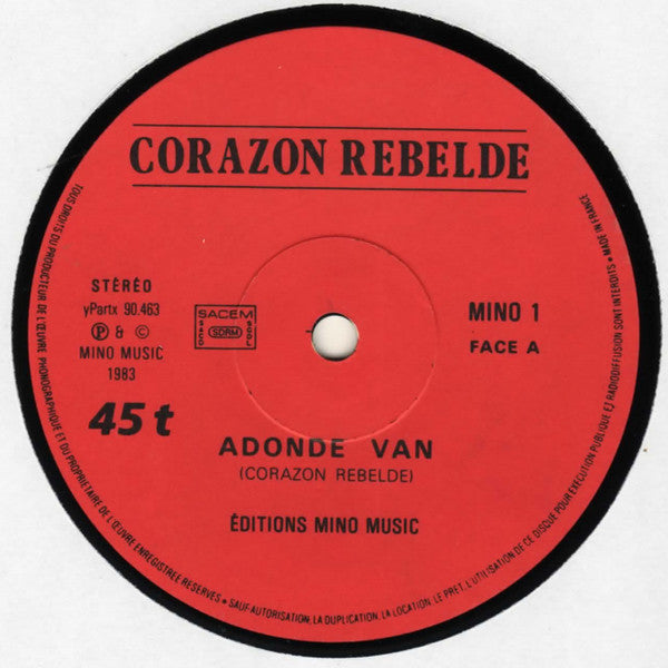 Corazon Rebelde : Adonde Van/Barcelona (12", Maxi)
