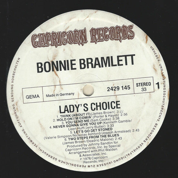 Bonnie Bramlett : Lady's Choice (LP, Album)