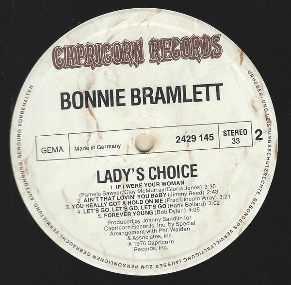 Bonnie Bramlett : Lady's Choice (LP, Album)