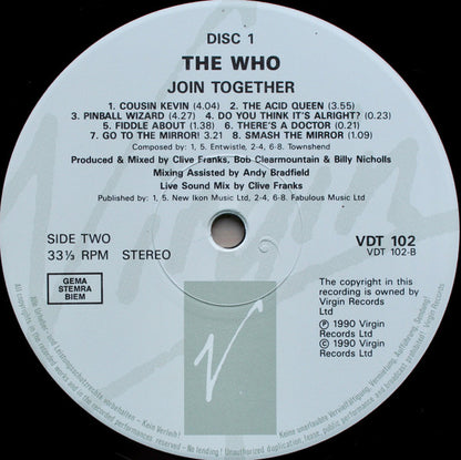 The Who : Join Together (3xLP, Album + Box)
