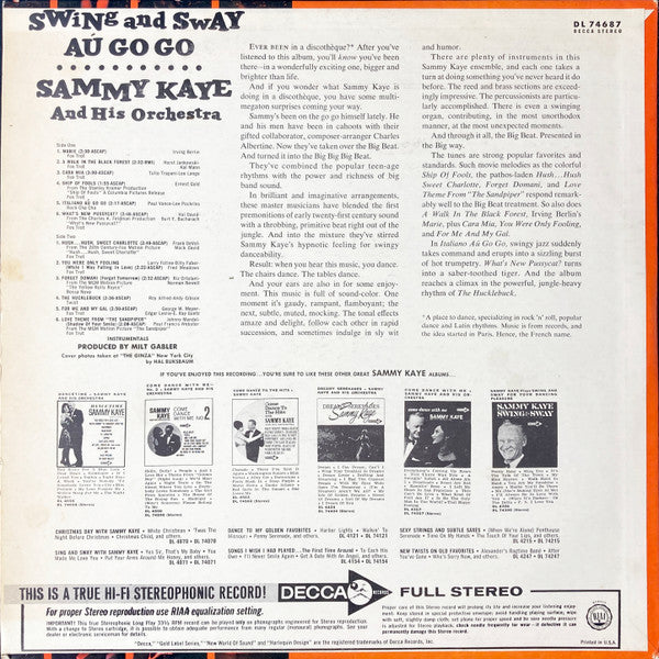 Sammy Kaye And His Orchestra : Swing And Sway Au Go Go (LP, Album)