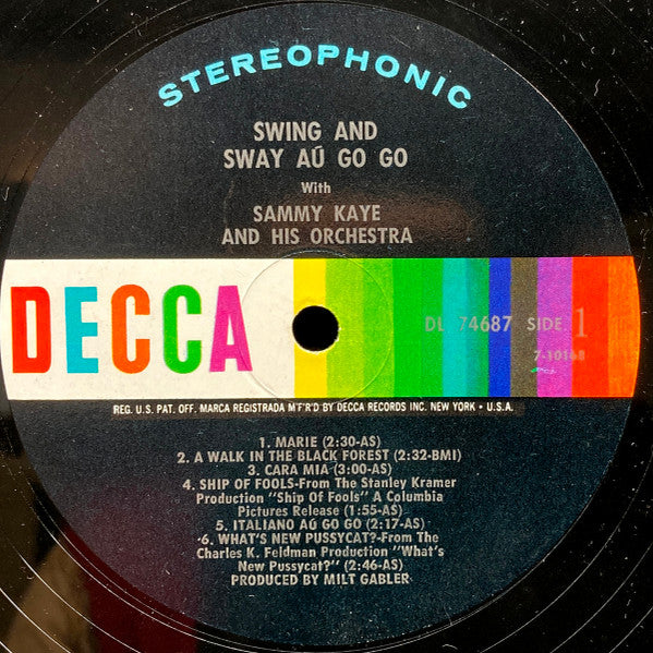 Sammy Kaye And His Orchestra : Swing And Sway Au Go Go (LP, Album)