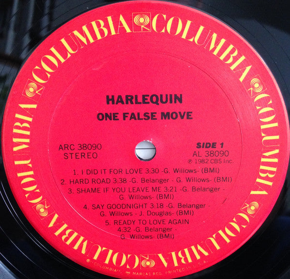 Harlequin (3) : One False Move (LP, Album, Ter)