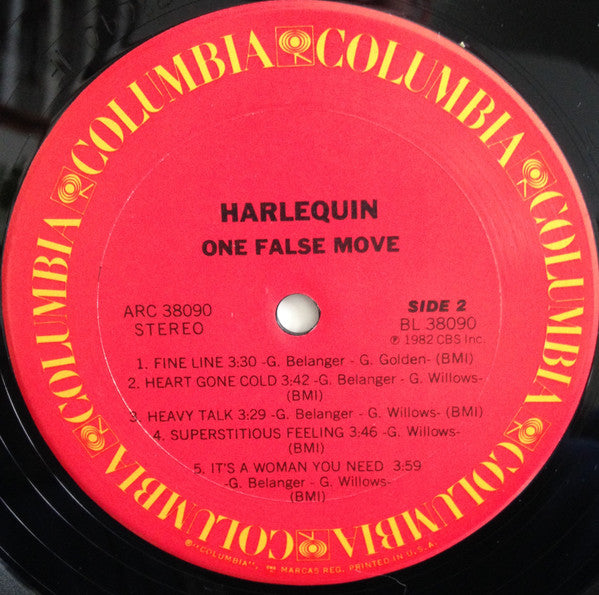 Harlequin (3) : One False Move (LP, Album, Ter)