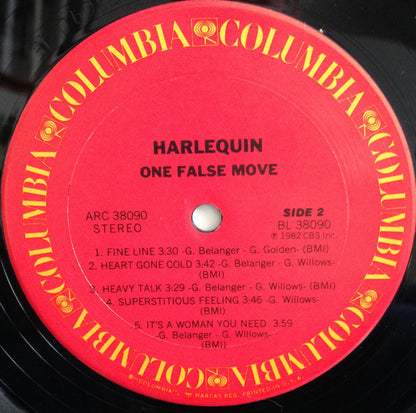 Harlequin (3) : One False Move (LP, Album, Ter)