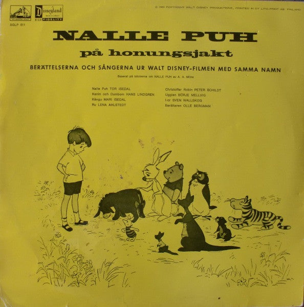 Alan Alexander Milne : Nalle Puh På Honungsjakt (LP, Album)