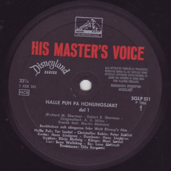 Alan Alexander Milne : Nalle Puh På Honungsjakt (LP, Album)