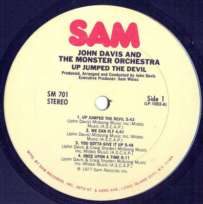 John Davis & The Monster Orchestra : Up Jumped The Devil (LP, Album)