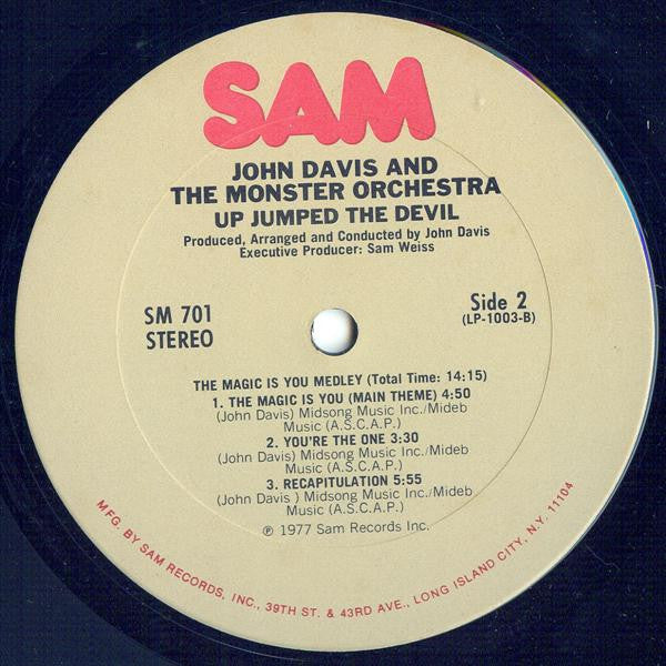 John Davis & The Monster Orchestra : Up Jumped The Devil (LP, Album)