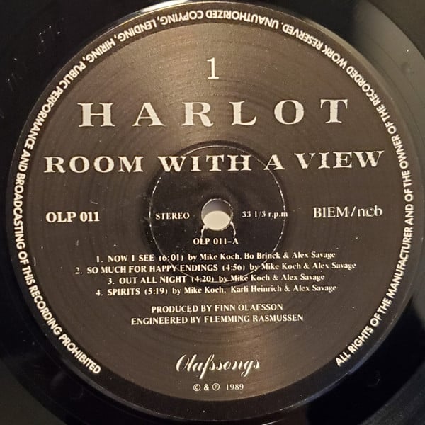 Harlot (2) : Room With A View (LP, Album)