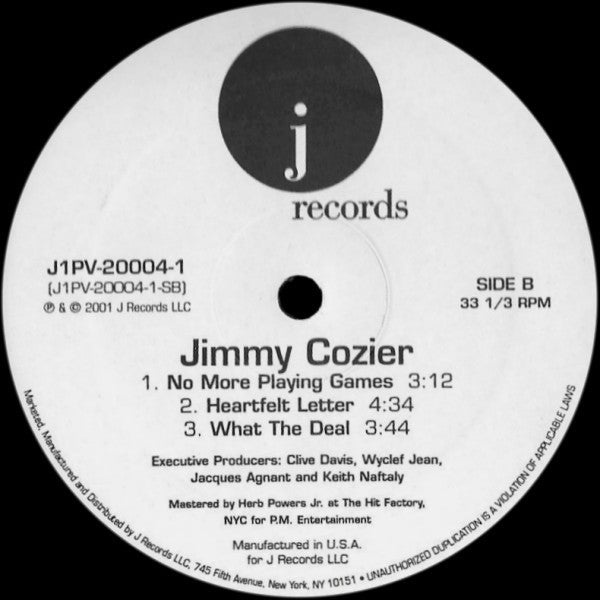 Jimmy Cozier : Jimmy Cozier (2xLP, Promo)