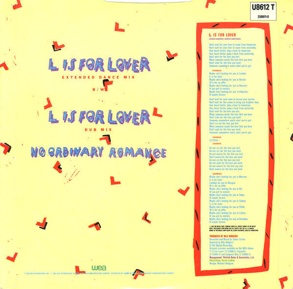 Al Jarreau : L Is For Lover (12", EP)