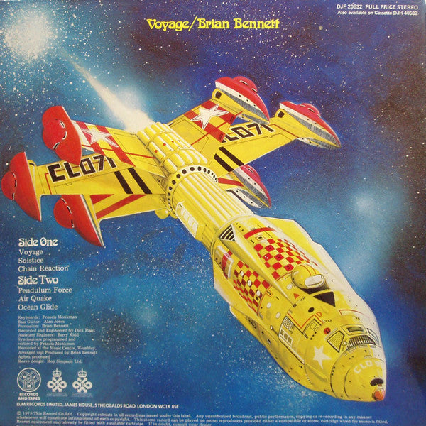 Brian Bennett : Voyage (A Journey Into Discoid Funk) (LP, Album, Gat)